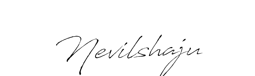 Antro_Vectra is a professional signature style that is perfect for those who want to add a touch of class to their signature. It is also a great choice for those who want to make their signature more unique. Get Nevilshaju name to fancy signature for free. Nevilshaju signature style 6 images and pictures png