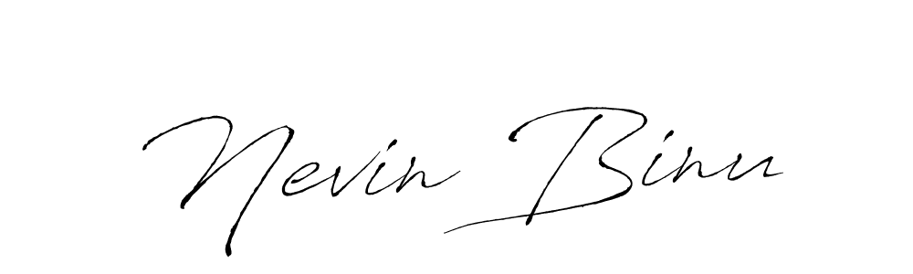 It looks lik you need a new signature style for name Nevin Binu. Design unique handwritten (Antro_Vectra) signature with our free signature maker in just a few clicks. Nevin Binu signature style 6 images and pictures png