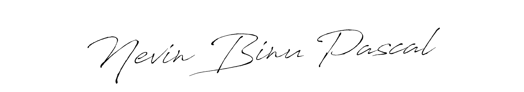 Create a beautiful signature design for name Nevin Binu Pascal. With this signature (Antro_Vectra) fonts, you can make a handwritten signature for free. Nevin Binu Pascal signature style 6 images and pictures png