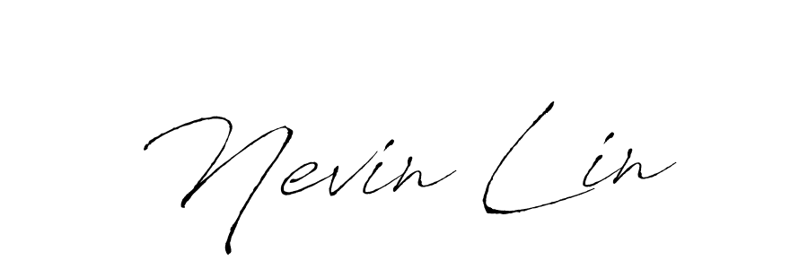 You should practise on your own different ways (Antro_Vectra) to write your name (Nevin Lin) in signature. don't let someone else do it for you. Nevin Lin signature style 6 images and pictures png