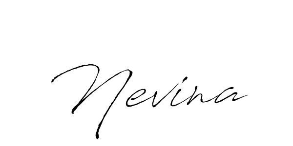 How to make Nevina name signature. Use Antro_Vectra style for creating short signs online. This is the latest handwritten sign. Nevina signature style 6 images and pictures png