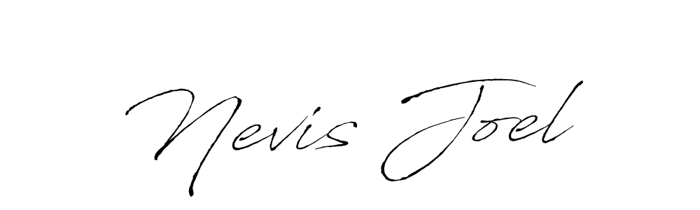 Make a beautiful signature design for name Nevis Joel. With this signature (Antro_Vectra) style, you can create a handwritten signature for free. Nevis Joel signature style 6 images and pictures png