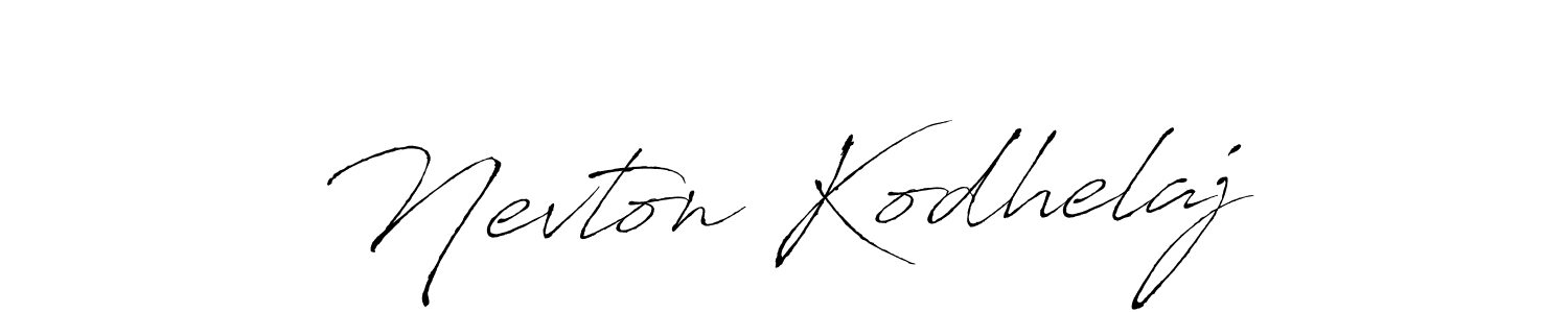 Antro_Vectra is a professional signature style that is perfect for those who want to add a touch of class to their signature. It is also a great choice for those who want to make their signature more unique. Get Nevton Kodhelaj name to fancy signature for free. Nevton Kodhelaj signature style 6 images and pictures png