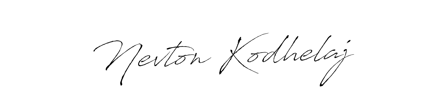 Antro_Vectra is a professional signature style that is perfect for those who want to add a touch of class to their signature. It is also a great choice for those who want to make their signature more unique. Get Nevton Kodhelaj name to fancy signature for free. Nevton Kodhelaj signature style 6 images and pictures png