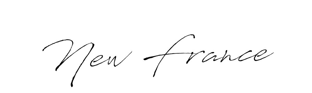 How to make New France signature? Antro_Vectra is a professional autograph style. Create handwritten signature for New France name. New France signature style 6 images and pictures png