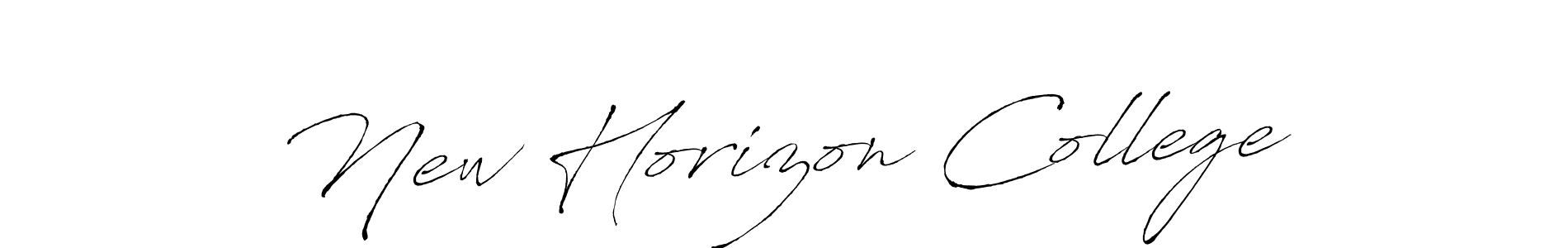 You should practise on your own different ways (Antro_Vectra) to write your name (New Horizon College) in signature. don't let someone else do it for you. New Horizon College signature style 6 images and pictures png