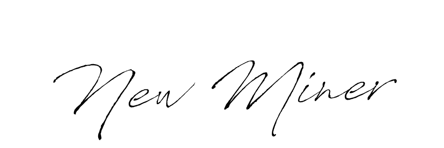 How to make New Miner name signature. Use Antro_Vectra style for creating short signs online. This is the latest handwritten sign. New Miner signature style 6 images and pictures png