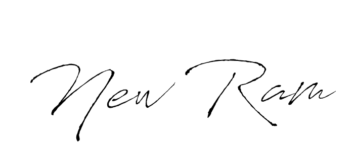 Create a beautiful signature design for name New Ram. With this signature (Antro_Vectra) fonts, you can make a handwritten signature for free. New Ram signature style 6 images and pictures png