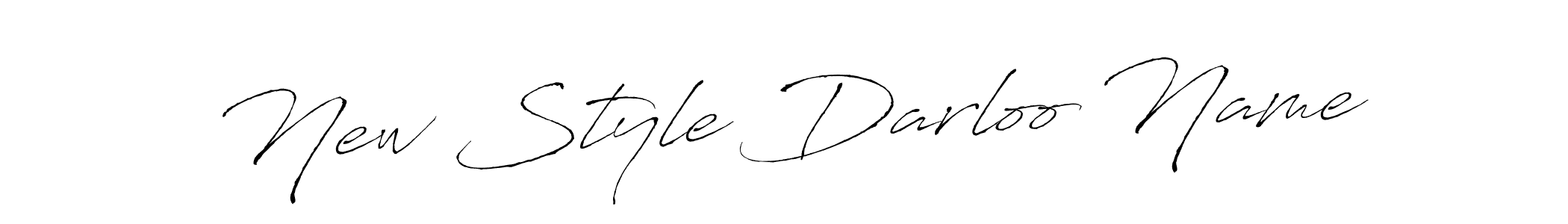 Create a beautiful signature design for name New Style Darloo Name. With this signature (Antro_Vectra) fonts, you can make a handwritten signature for free. New Style Darloo Name signature style 6 images and pictures png