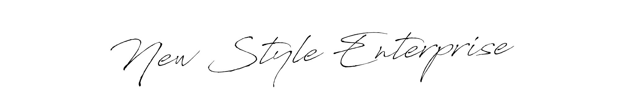 How to make New Style Enterprise signature? Antro_Vectra is a professional autograph style. Create handwritten signature for New Style Enterprise name. New Style Enterprise signature style 6 images and pictures png