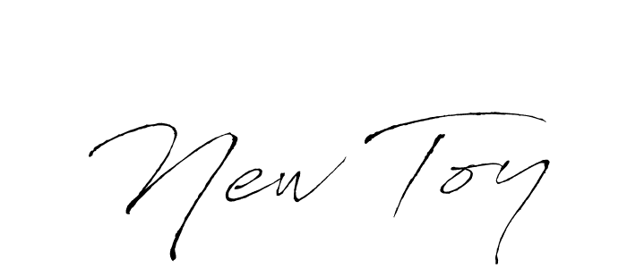 How to make New Toy name signature. Use Antro_Vectra style for creating short signs online. This is the latest handwritten sign. New Toy signature style 6 images and pictures png
