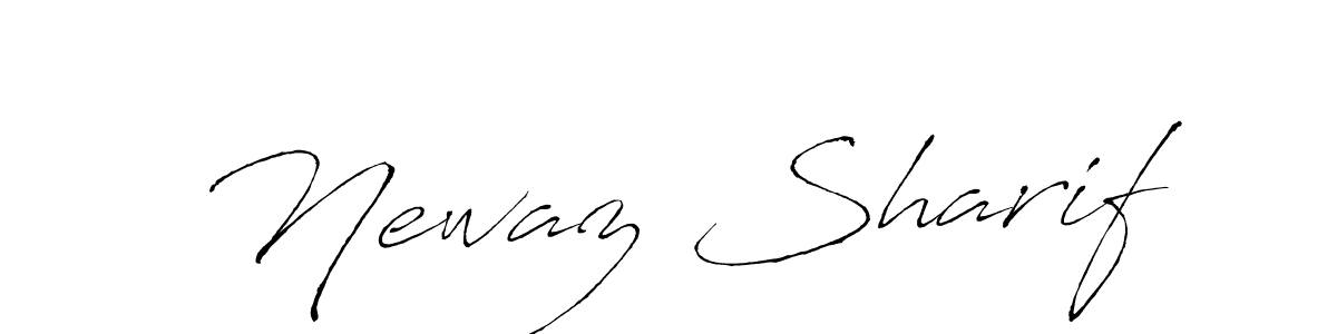 How to make Newaz Sharif name signature. Use Antro_Vectra style for creating short signs online. This is the latest handwritten sign. Newaz Sharif signature style 6 images and pictures png