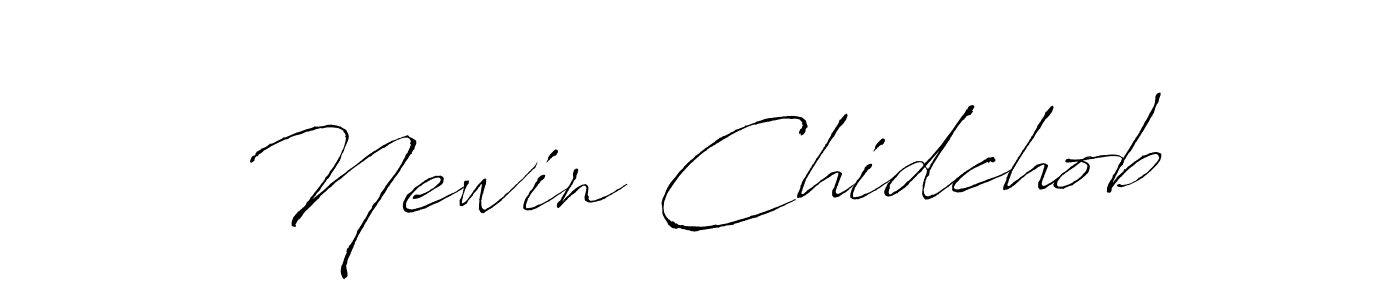 Use a signature maker to create a handwritten signature online. With this signature software, you can design (Antro_Vectra) your own signature for name Newin Chidchob. Newin Chidchob signature style 6 images and pictures png