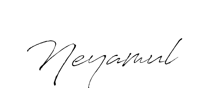 How to make Neyamul signature? Antro_Vectra is a professional autograph style. Create handwritten signature for Neyamul name. Neyamul signature style 6 images and pictures png