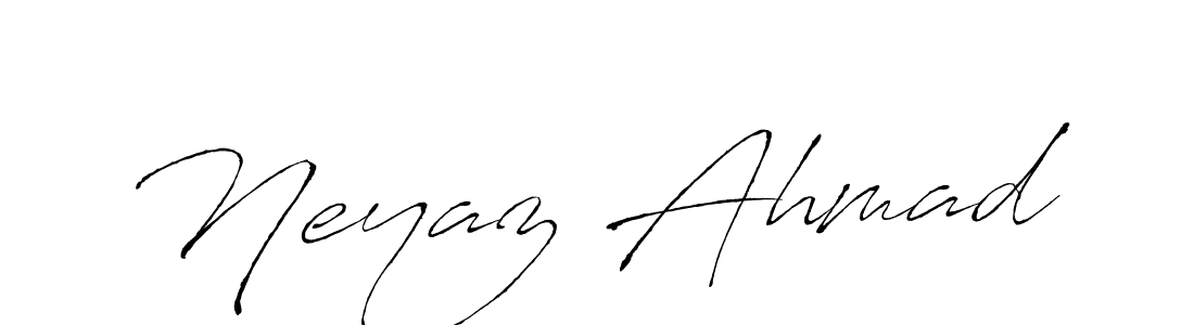 How to make Neyaz Ahmad name signature. Use Antro_Vectra style for creating short signs online. This is the latest handwritten sign. Neyaz Ahmad signature style 6 images and pictures png