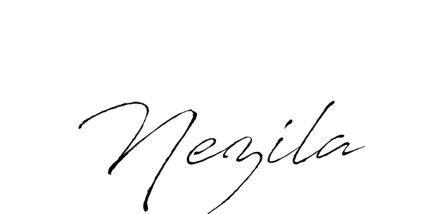 Also we have Nezila name is the best signature style. Create professional handwritten signature collection using Antro_Vectra autograph style. Nezila signature style 6 images and pictures png