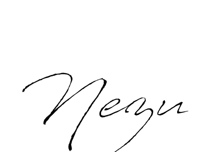 Use a signature maker to create a handwritten signature online. With this signature software, you can design (Antro_Vectra) your own signature for name Nezu. Nezu signature style 6 images and pictures png
