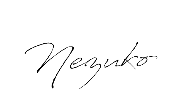 Use a signature maker to create a handwritten signature online. With this signature software, you can design (Antro_Vectra) your own signature for name Nezuko. Nezuko signature style 6 images and pictures png