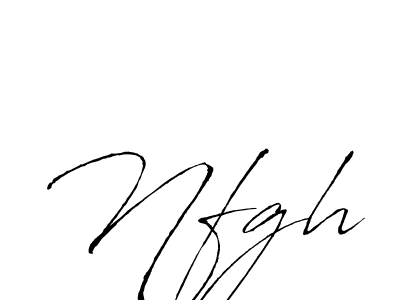 Use a signature maker to create a handwritten signature online. With this signature software, you can design (Antro_Vectra) your own signature for name Nfgh. Nfgh signature style 6 images and pictures png