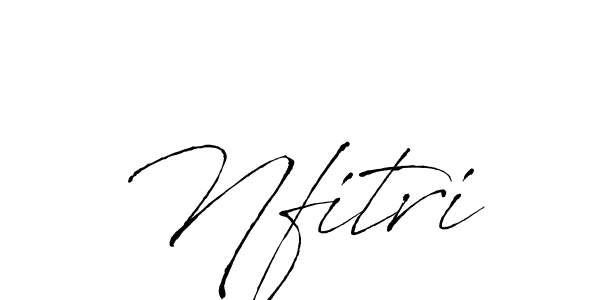 Design your own signature with our free online signature maker. With this signature software, you can create a handwritten (Antro_Vectra) signature for name Nfitri. Nfitri signature style 6 images and pictures png