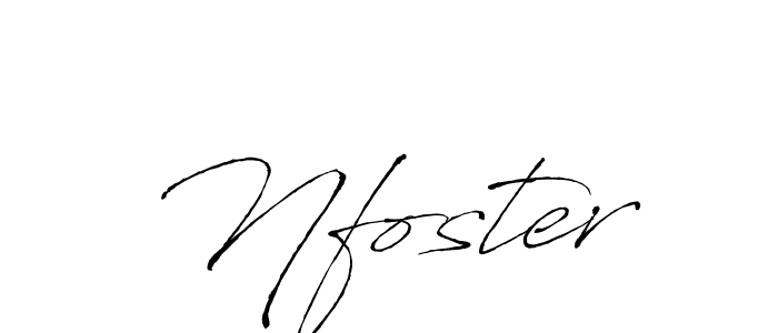 Make a beautiful signature design for name Nfoster. With this signature (Antro_Vectra) style, you can create a handwritten signature for free. Nfoster signature style 6 images and pictures png