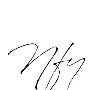 Create a beautiful signature design for name Nfy. With this signature (Antro_Vectra) fonts, you can make a handwritten signature for free. Nfy signature style 6 images and pictures png