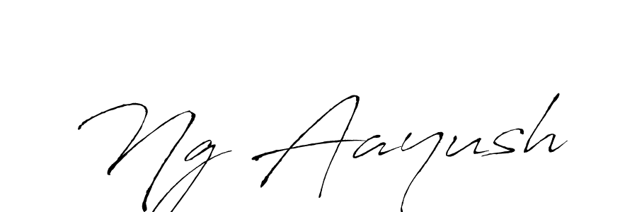 Create a beautiful signature design for name Ng Aayush. With this signature (Antro_Vectra) fonts, you can make a handwritten signature for free. Ng Aayush signature style 6 images and pictures png