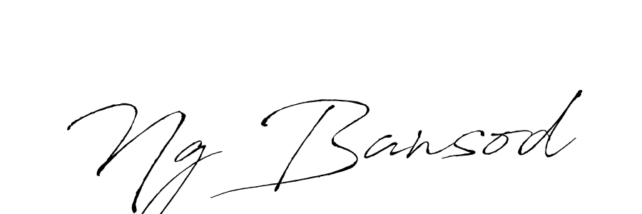 Create a beautiful signature design for name Ng Bansod. With this signature (Antro_Vectra) fonts, you can make a handwritten signature for free. Ng Bansod signature style 6 images and pictures png