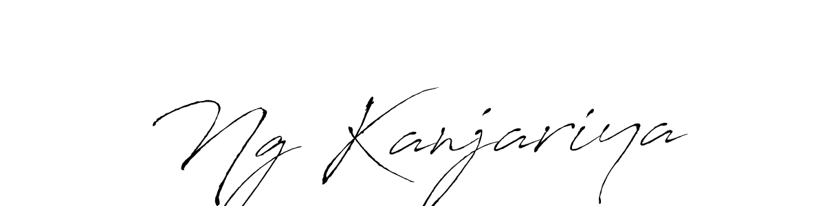 Antro_Vectra is a professional signature style that is perfect for those who want to add a touch of class to their signature. It is also a great choice for those who want to make their signature more unique. Get Ng Kanjariya name to fancy signature for free. Ng Kanjariya signature style 6 images and pictures png