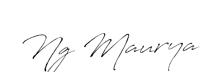 Ng Maurya stylish signature style. Best Handwritten Sign (Antro_Vectra) for my name. Handwritten Signature Collection Ideas for my name Ng Maurya. Ng Maurya signature style 6 images and pictures png