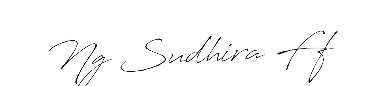 Make a beautiful signature design for name Ng Sudhira Ff. With this signature (Antro_Vectra) style, you can create a handwritten signature for free. Ng Sudhira Ff signature style 6 images and pictures png
