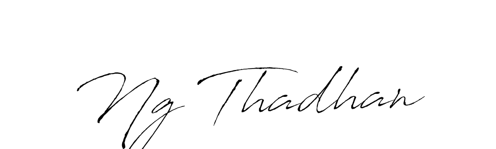 How to make Ng Thadhan name signature. Use Antro_Vectra style for creating short signs online. This is the latest handwritten sign. Ng Thadhan signature style 6 images and pictures png