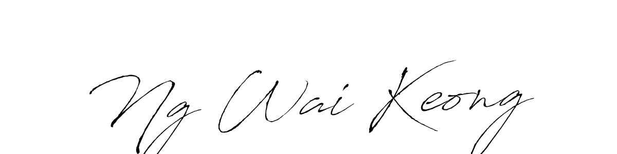 Create a beautiful signature design for name Ng Wai Keong. With this signature (Antro_Vectra) fonts, you can make a handwritten signature for free. Ng Wai Keong signature style 6 images and pictures png