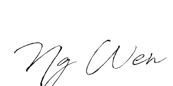 Best and Professional Signature Style for Ng Wen. Antro_Vectra Best Signature Style Collection. Ng Wen signature style 6 images and pictures png