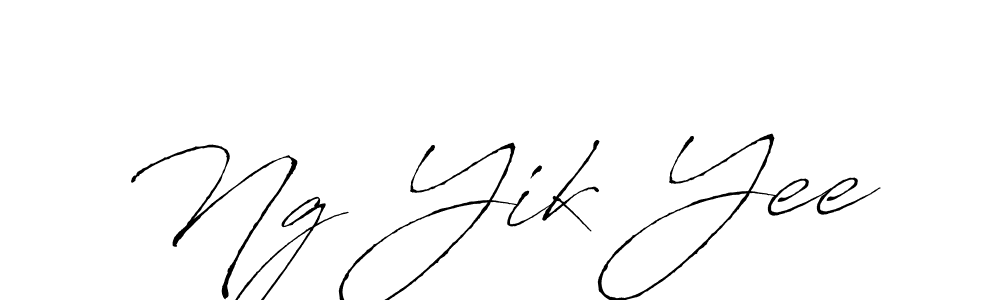 Antro_Vectra is a professional signature style that is perfect for those who want to add a touch of class to their signature. It is also a great choice for those who want to make their signature more unique. Get Ng Yik Yee name to fancy signature for free. Ng Yik Yee signature style 6 images and pictures png