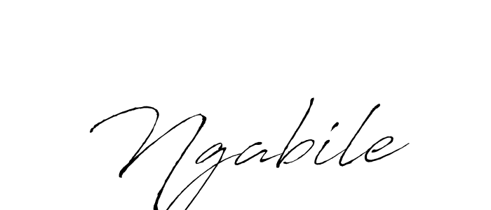 Also we have Ngabile name is the best signature style. Create professional handwritten signature collection using Antro_Vectra autograph style. Ngabile signature style 6 images and pictures png