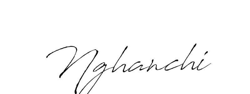 Create a beautiful signature design for name Nghanchi. With this signature (Antro_Vectra) fonts, you can make a handwritten signature for free. Nghanchi signature style 6 images and pictures png