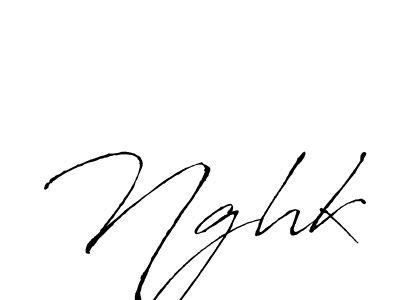 Use a signature maker to create a handwritten signature online. With this signature software, you can design (Antro_Vectra) your own signature for name Nghk. Nghk signature style 6 images and pictures png