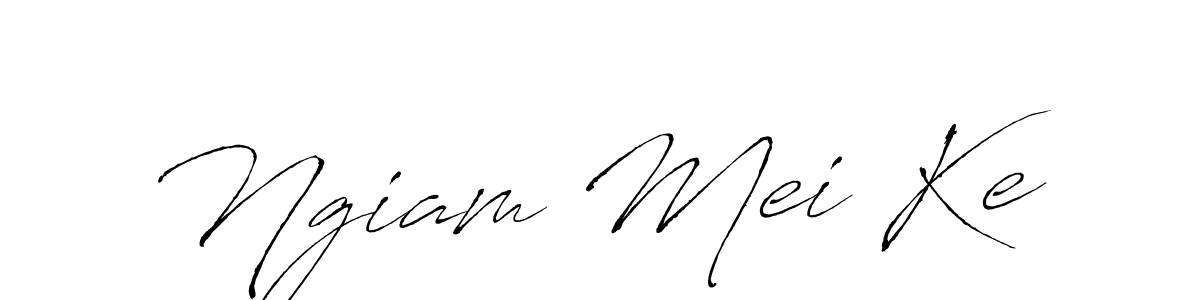 Also we have Ngiam Mei Ke name is the best signature style. Create professional handwritten signature collection using Antro_Vectra autograph style. Ngiam Mei Ke signature style 6 images and pictures png