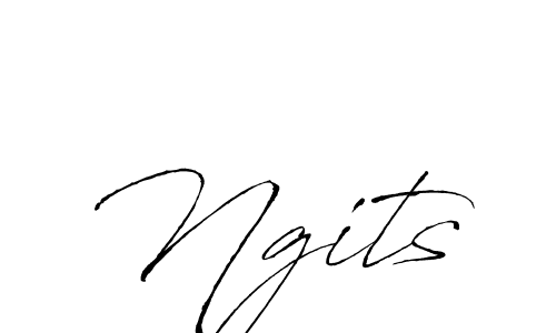 Ngits stylish signature style. Best Handwritten Sign (Antro_Vectra) for my name. Handwritten Signature Collection Ideas for my name Ngits. Ngits signature style 6 images and pictures png