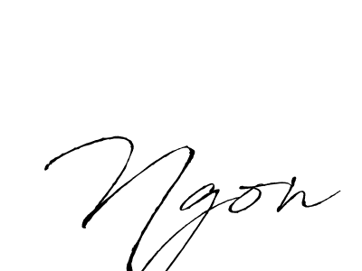 Ngon stylish signature style. Best Handwritten Sign (Antro_Vectra) for my name. Handwritten Signature Collection Ideas for my name Ngon. Ngon signature style 6 images and pictures png