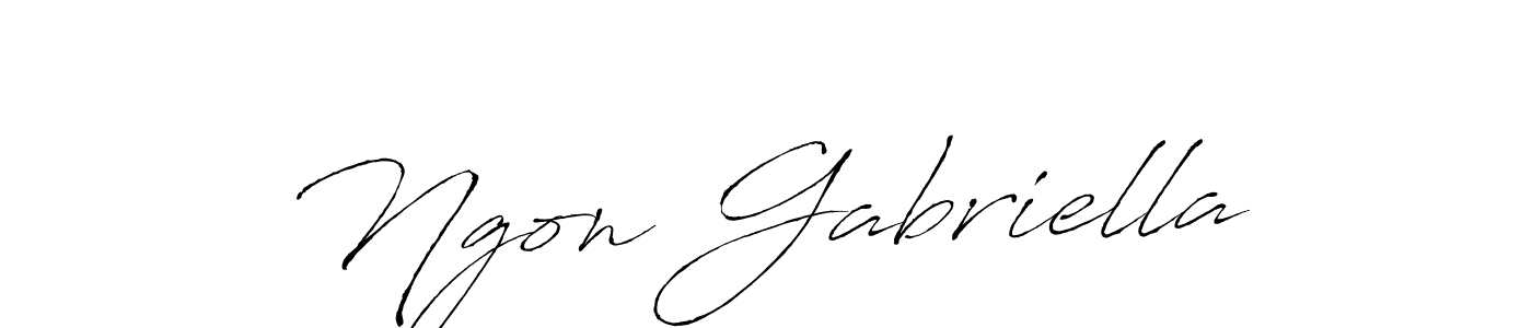 Make a beautiful signature design for name Ngon Gabriella. Use this online signature maker to create a handwritten signature for free. Ngon Gabriella signature style 6 images and pictures png