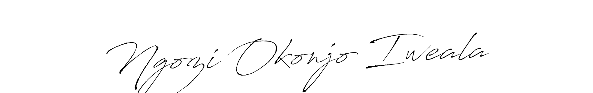 Use a signature maker to create a handwritten signature online. With this signature software, you can design (Antro_Vectra) your own signature for name Ngozi Okonjo Iweala. Ngozi Okonjo Iweala signature style 6 images and pictures png