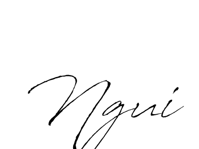 Also we have Ngui name is the best signature style. Create professional handwritten signature collection using Antro_Vectra autograph style. Ngui signature style 6 images and pictures png
