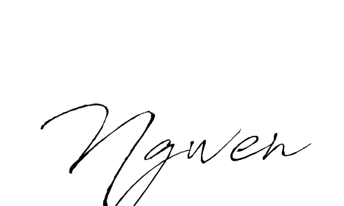 Ngwen stylish signature style. Best Handwritten Sign (Antro_Vectra) for my name. Handwritten Signature Collection Ideas for my name Ngwen. Ngwen signature style 6 images and pictures png