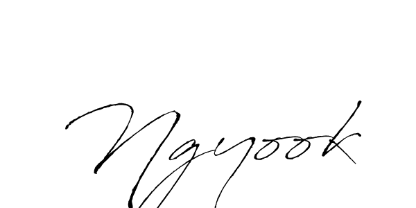 Ngyook stylish signature style. Best Handwritten Sign (Antro_Vectra) for my name. Handwritten Signature Collection Ideas for my name Ngyook. Ngyook signature style 6 images and pictures png
