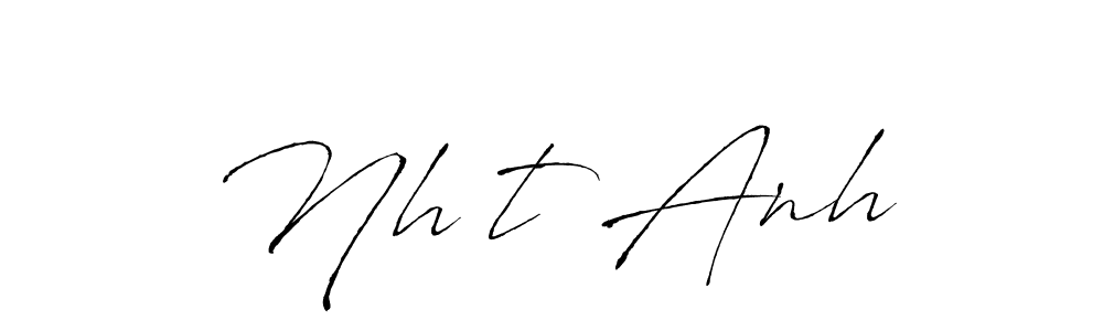 Use a signature maker to create a handwritten signature online. With this signature software, you can design (Antro_Vectra) your own signature for name Nhật Anh. Nhật Anh signature style 6 images and pictures png