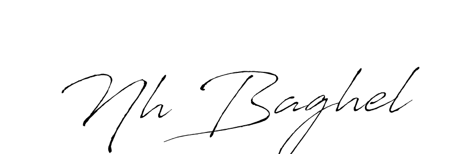 Antro_Vectra is a professional signature style that is perfect for those who want to add a touch of class to their signature. It is also a great choice for those who want to make their signature more unique. Get Nh Baghel name to fancy signature for free. Nh Baghel signature style 6 images and pictures png
