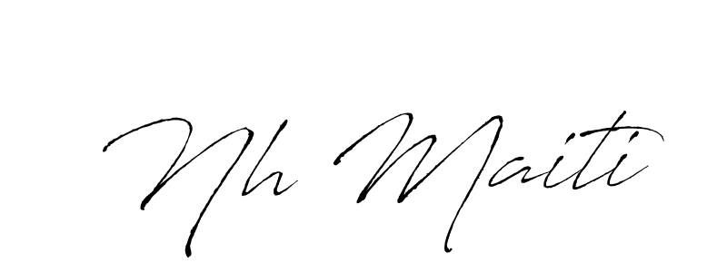 Also we have Nh Maiti name is the best signature style. Create professional handwritten signature collection using Antro_Vectra autograph style. Nh Maiti signature style 6 images and pictures png