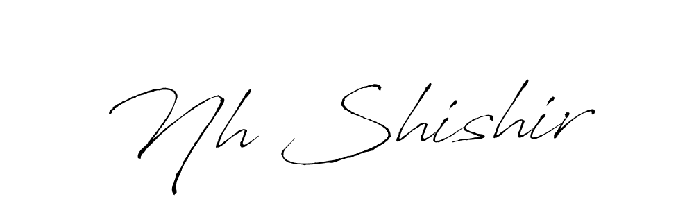 Make a beautiful signature design for name Nh Shishir. With this signature (Antro_Vectra) style, you can create a handwritten signature for free. Nh Shishir signature style 6 images and pictures png